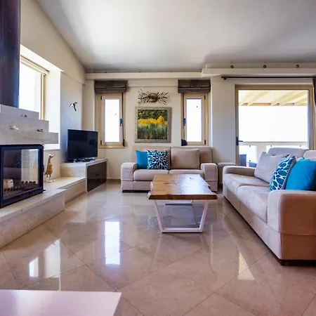 וילה Palladio Luxury With Amazing View Roussospítion